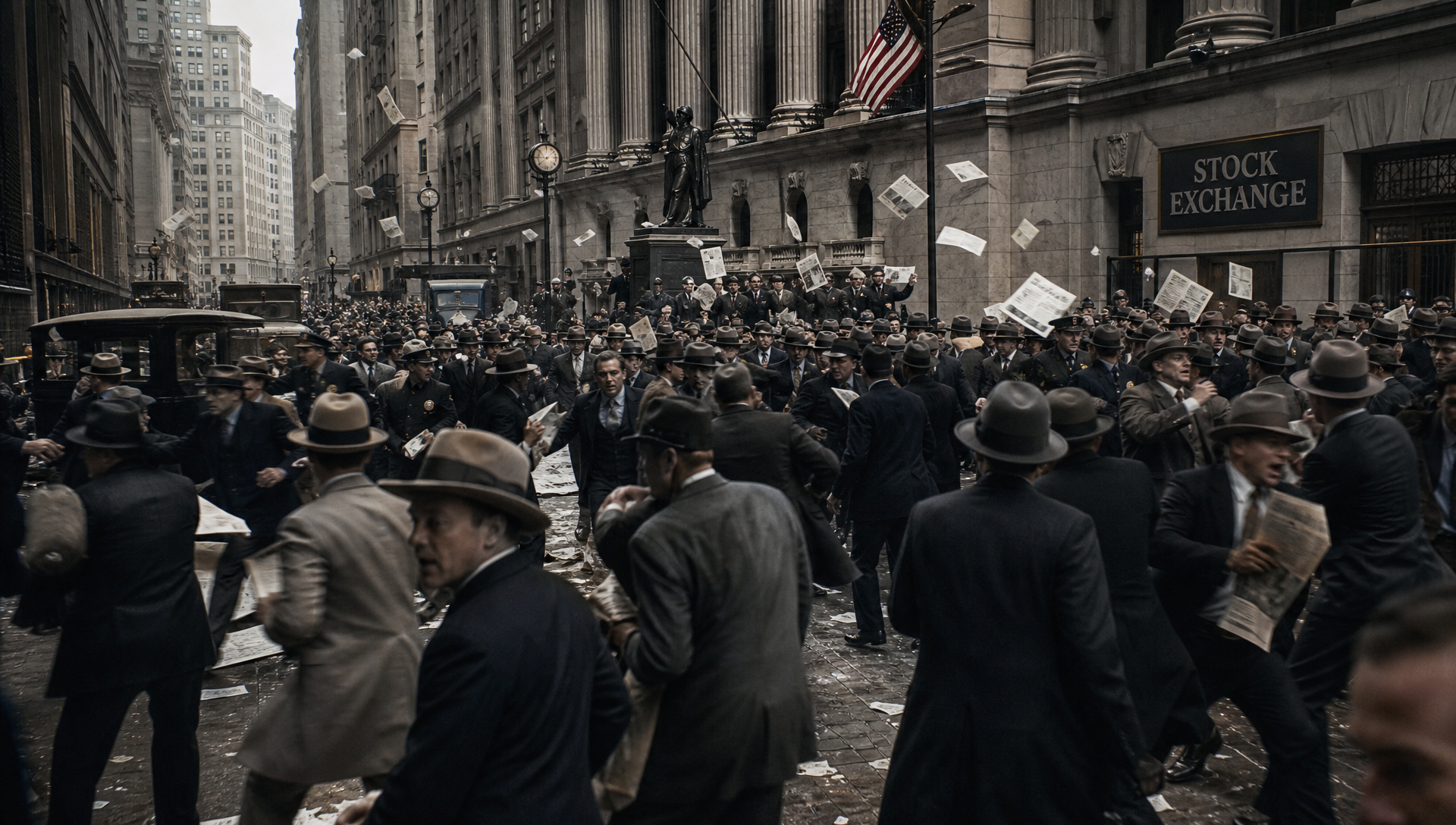 Illustration de la période Grande Dépression et New Deal