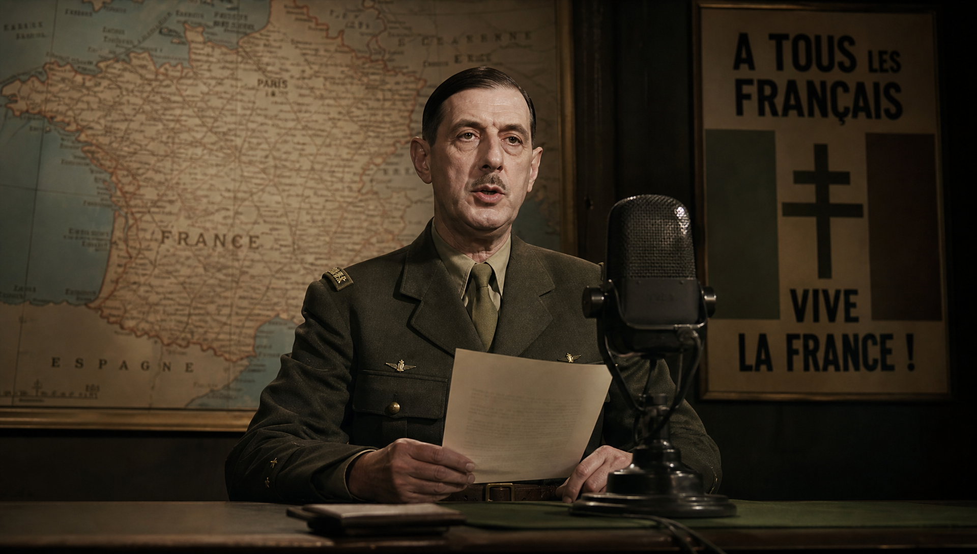 Illustration de la période Régime de Vichy et France libre