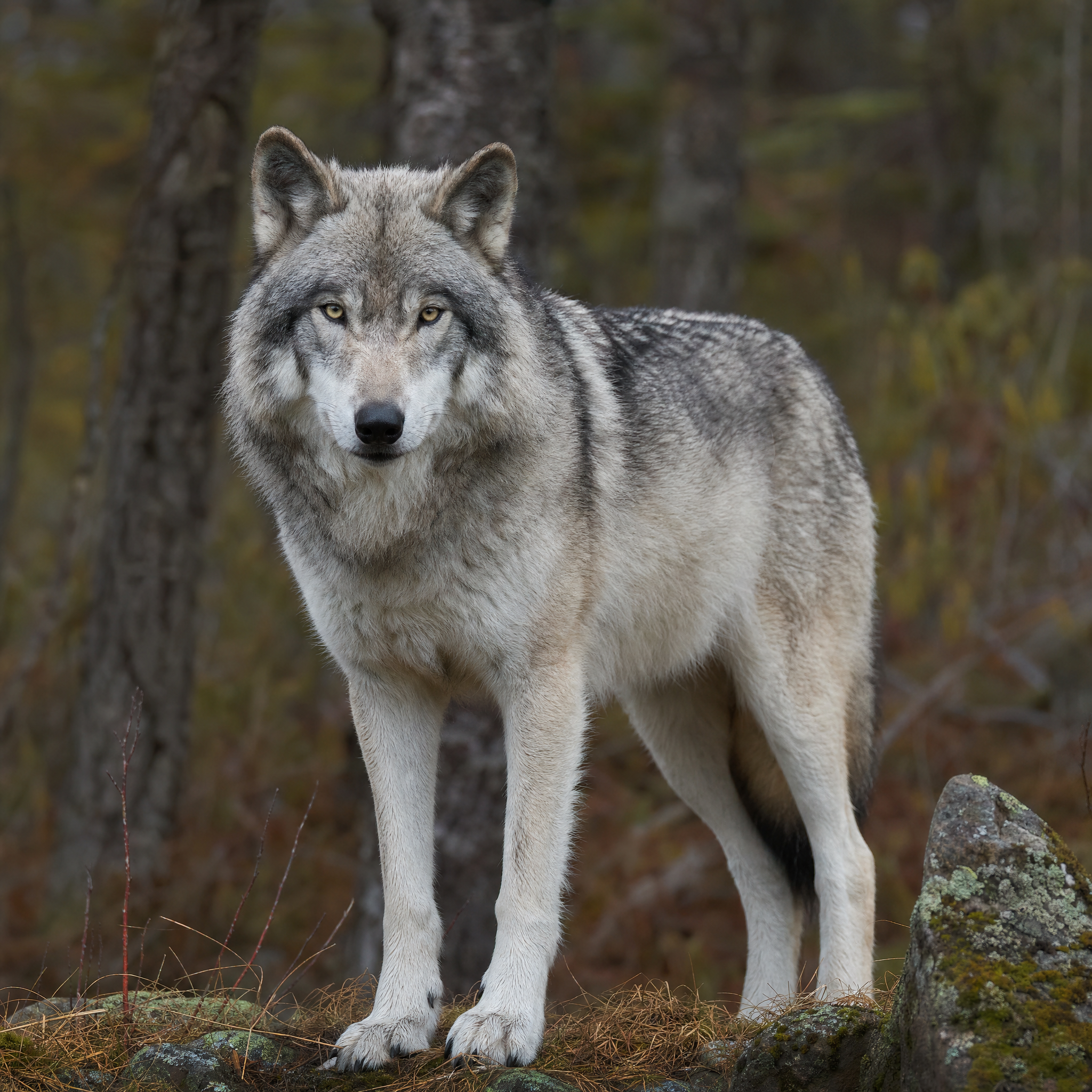 Illustration de Loup gris